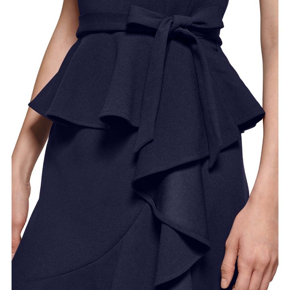 Calvin klein petite ruffled peplum dress